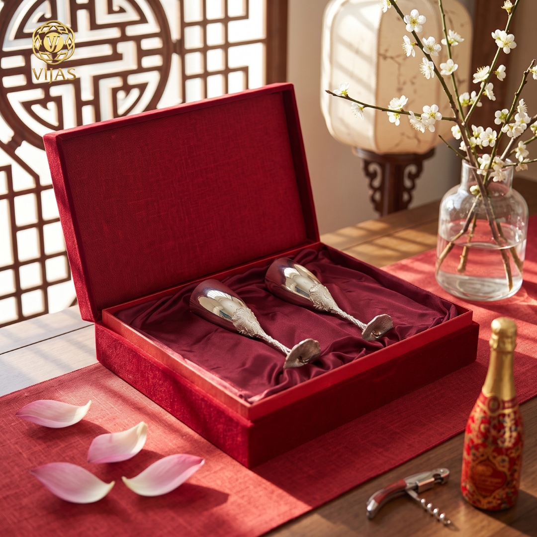 Bộ Ly Bông Sen Bạc